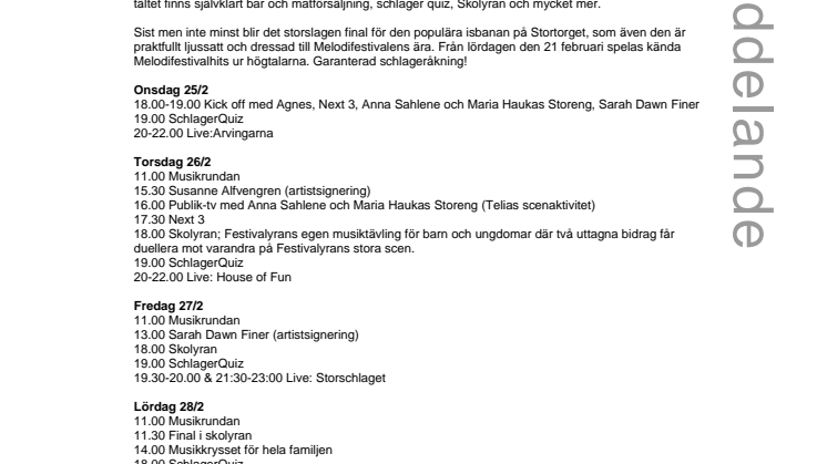 Imorgon sparkar Festivalyran igång
