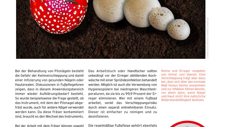 Keimverschleppung: gesunde Nägel schützen