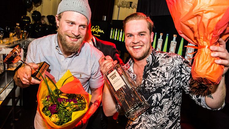 Linus Morgan och Karl Ljungblad från Tap Room, Vinnare  av Cocktailkamp 2017