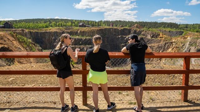 Falu Gruva är en del av Världsarvet Falun och ett av världens bäst bevarade gruvlandskap. Foto: Visit Dalarna
