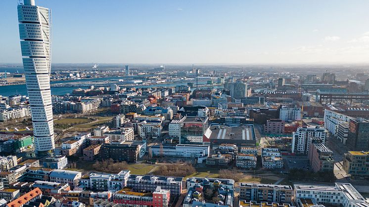 Västra Hamnen flygvy