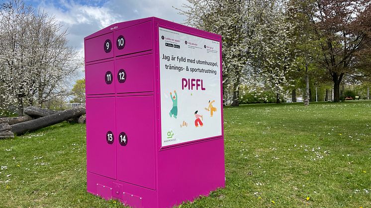 Aktivitetsskåp på campus 