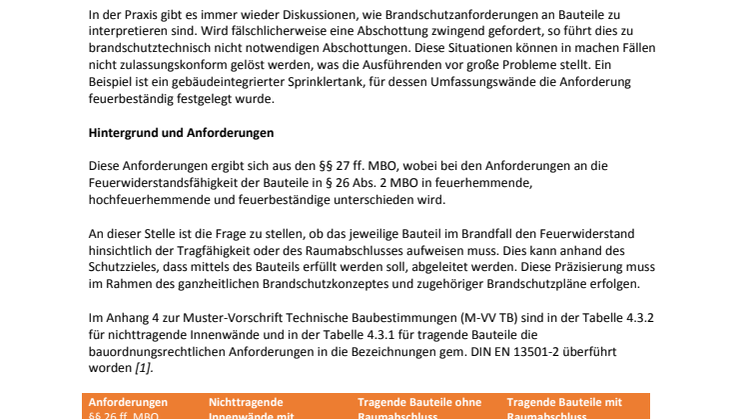 Fachartikel: Ausnahmen und die Regel - Muss im Brandschutz immer abgeschottet werden?