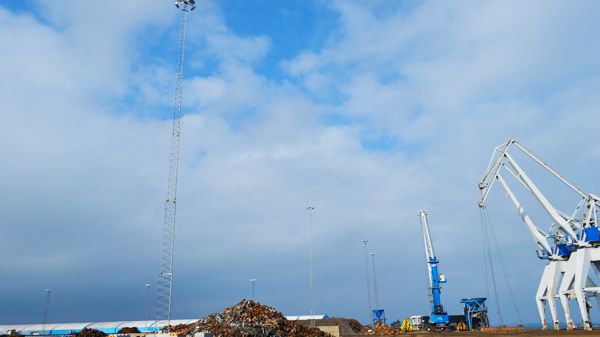 CMP – Copenhagen Malmö Port installerar LED mastbelysning