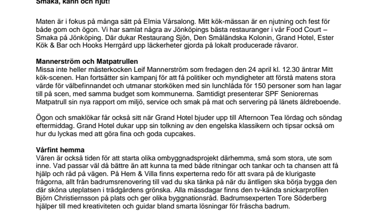 ​Smakfullt och grönt med vårkänsla