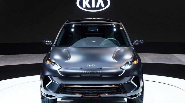 På CES 2018 præsenterer KIA bl.a. et Niro EV koncept med en rækkevidde på 383 kilometer uden emissioner.