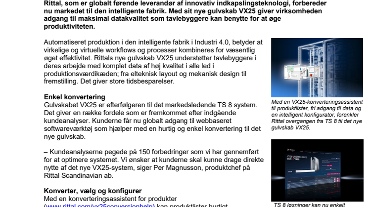 Det nye gulvskab VX25 fra Rittal