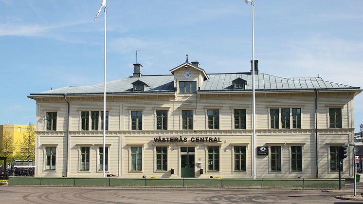 Västerås nuvarande stationshus förvaltas och ägs i dag av VCAB – ett bolag som ägs till 49 % av Västerås stad och till 51 % av Jernhusen. . Foto: Mostphotos