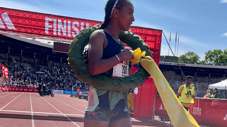 Sifan Melaku, Etiopien vann adidas Stockholm Marathon 2023