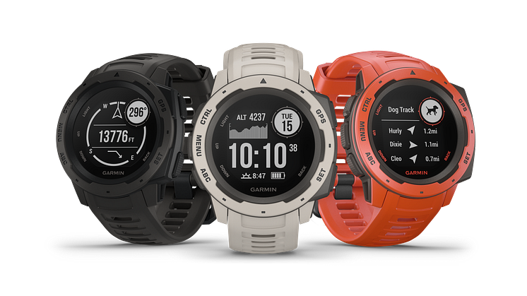Garmin® Instinct® on jämäkkä GPS-kello moniin lajeihin ja vaihteleviin olosuhteisiin