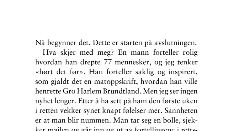 Utdrag "Rettferdighet er bare et ord"