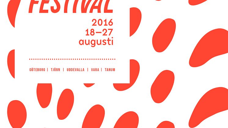 Affischexempel med mönster Göteborgs dans- och teaterfestival