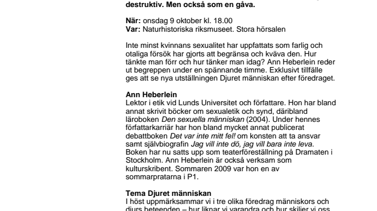 Sex - hot eller gåva?