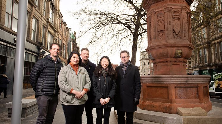 From l-r: Andrew Richardson, Franz Pancho, Alex Slack, Chang Shi Qian and Lars Erik Holmquist