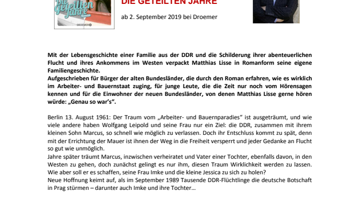 Eine 30 Jahre Mauerfall: Eine deutsche Familiengeschichte zwischen Mauerbau und Wiedervereinigung