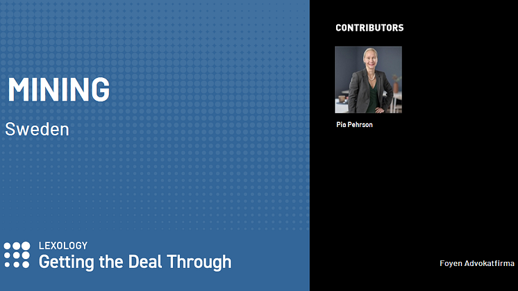Foyen medverkar i Getting The Deal Through Mining 2023