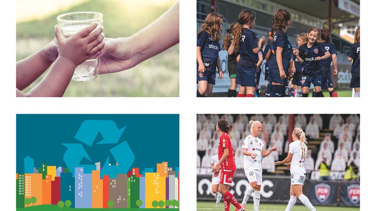 Samarbetet mellan VA SYD och FC Rosengård främjar både social och miljömässig hållbarhet.