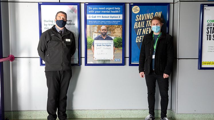 Thameslink helps NHS spread message of mental health crisis support