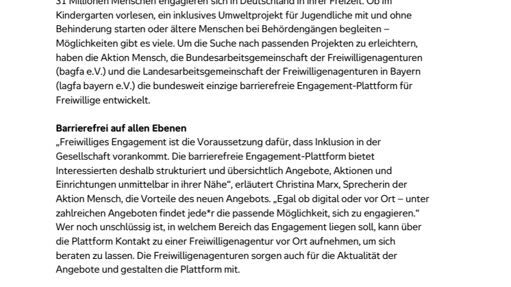 Aktion Mensch stellt modernisierte Engagement-Plattform vor