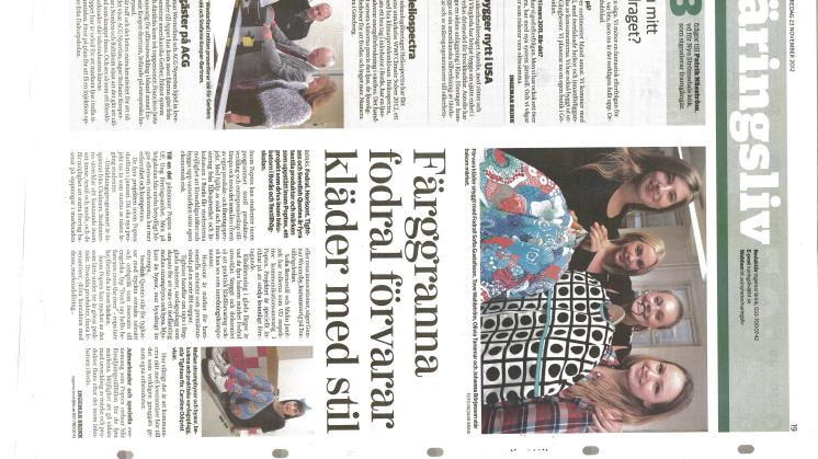 POPTEX i Borås Tidning 20121123