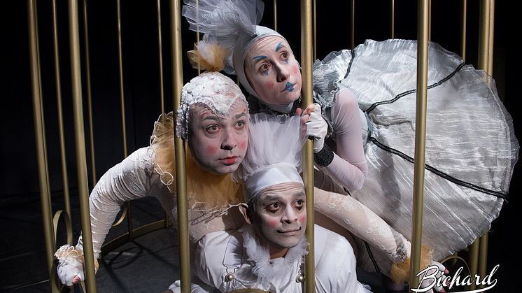 Drömställe - en clowntragedi om drömmar, frihet och fångenskap, gästspel på Uppsala Stadsteater 24-25 okt.
