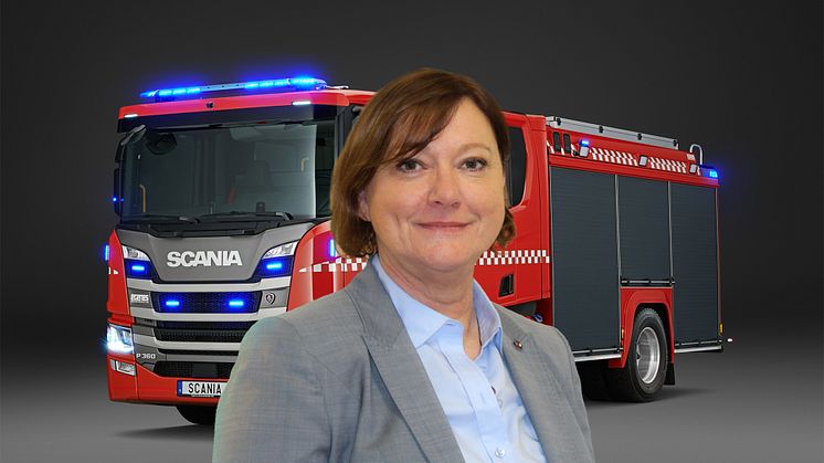 Expertin für Scania Feuerwehrfahrzeuge: Rita Kornek, Key Account Kommunal- und Sonderfahrzeuge bei Scania Deutschland Österreich.