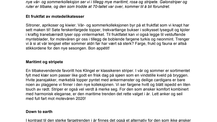 Fargesterk mote løfter våren hos Klingel