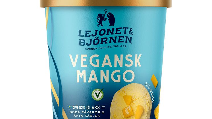 Vegansk Mango glass Lejonet&Björnen