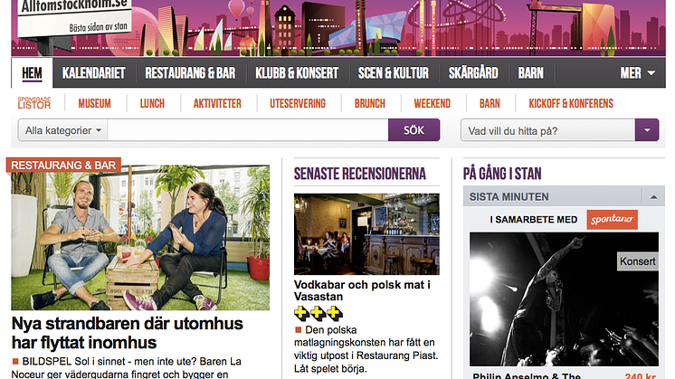 Allt Om Stockholm inleder samarbete med STING-bolaget Spontano