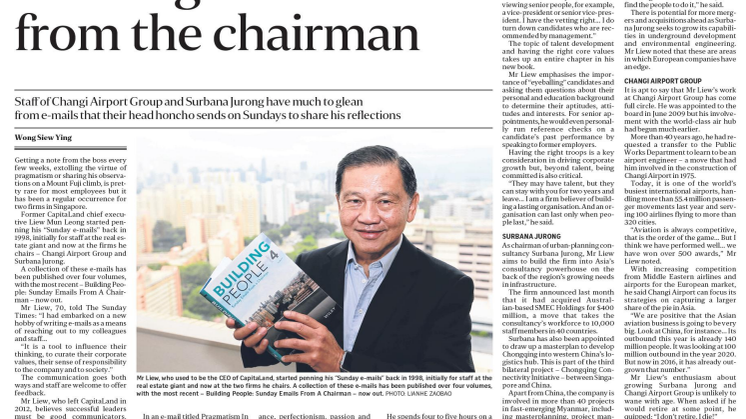 You've got mail - from the chairman