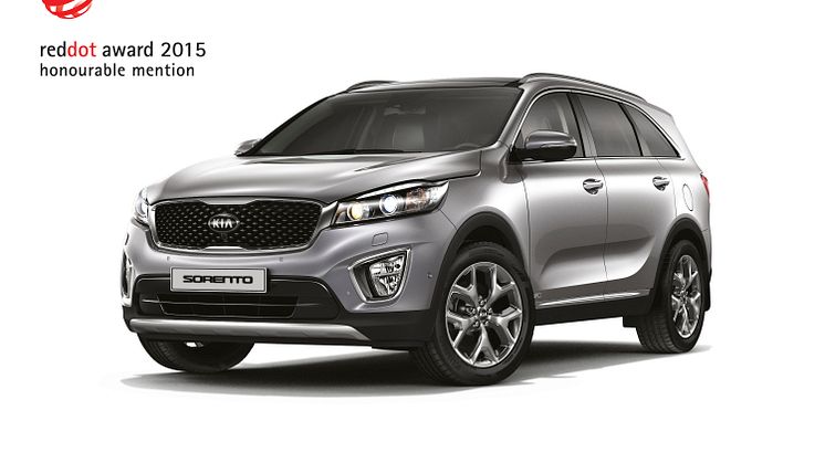 Kia Sorento, hedersomnämnande i red dot 2015