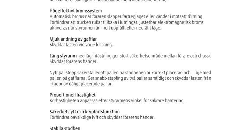 Vår nya dubbelpalltruck gör jobbet lättare och säkrare