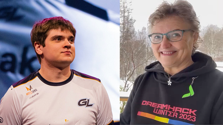 Isak "isak" Fahlen Sveriges bästa CS:GO spelare och Susanne Karlsson mer känd som Fortnitefarmor