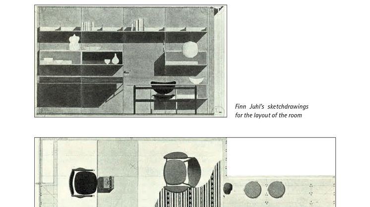 Finn Juhl's sketch drawings