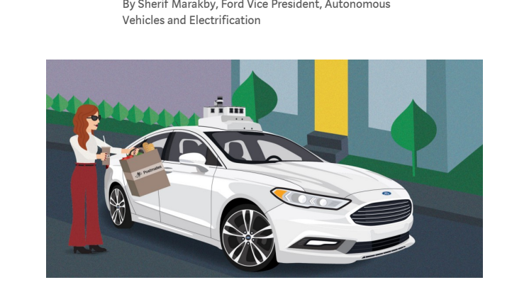 Ford i samarbejde med Postmates om on-demand levering af selvkørende biler - CES 2018