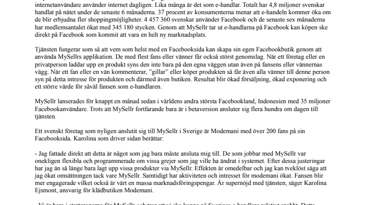 Företaget som gör succé genom att ta ut e-handlare på Facebook