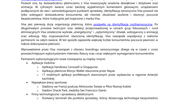 Animacja, dźwięk i wibracja – Visa zwiększa poczucie bezpieczeństwa konsumentów w zmieniającym się świecie płatności