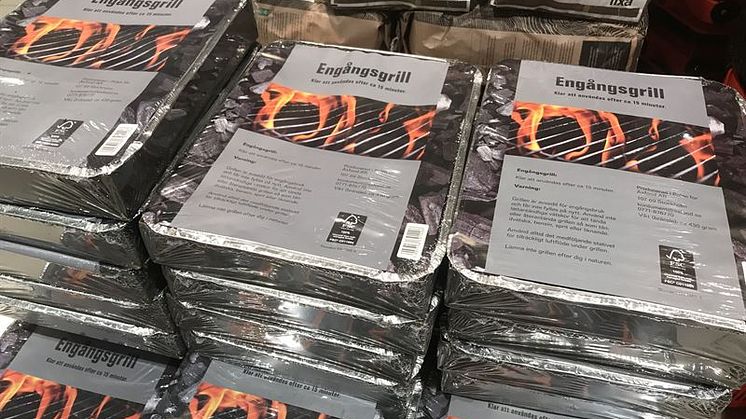 Axfoods kedjor slutar sälja engångsgrillar