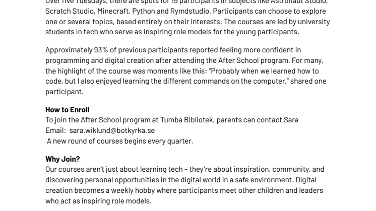 English version - Children in Tumba can explore coding on free courses starting this January.pdf