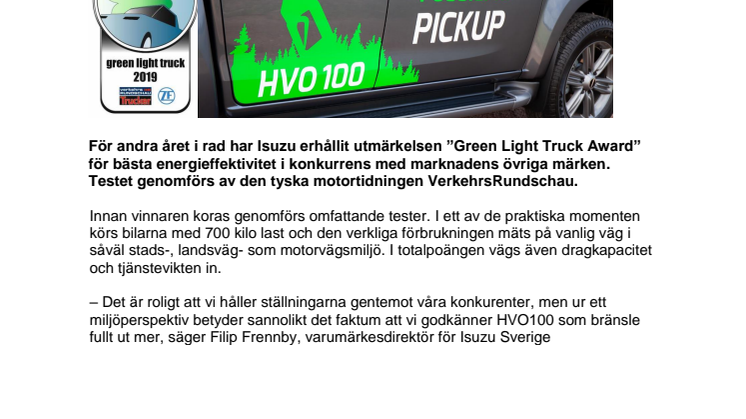 Grönast för andra året i rad