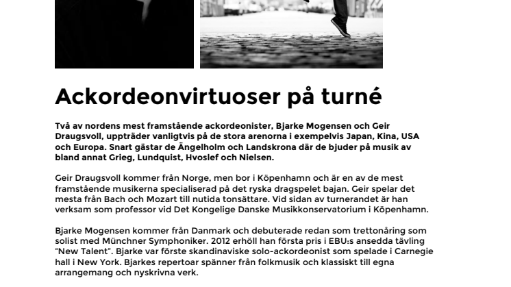 Ackordeonvirtuoser på turné