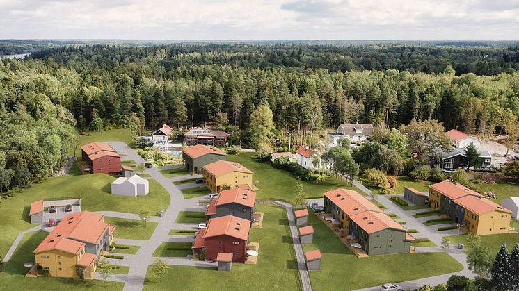 Brf Genvägen - 3D-översiktsbild