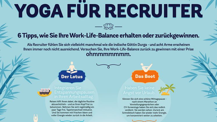 Der Lotus, das Boot, der Hund... das alles geht auch ohne Matte. Unsere Infografik zeigt Ihnen wie. 