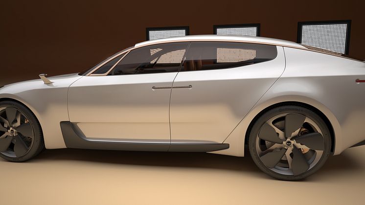 Kia avtäcker en sportsedan konceptbil på bilsalongen i Frankfurt 