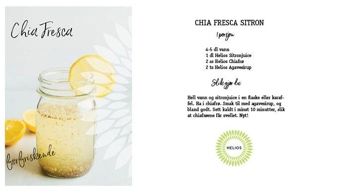 Chia Fresca - forfriskende og næringsrik sommerdrikke