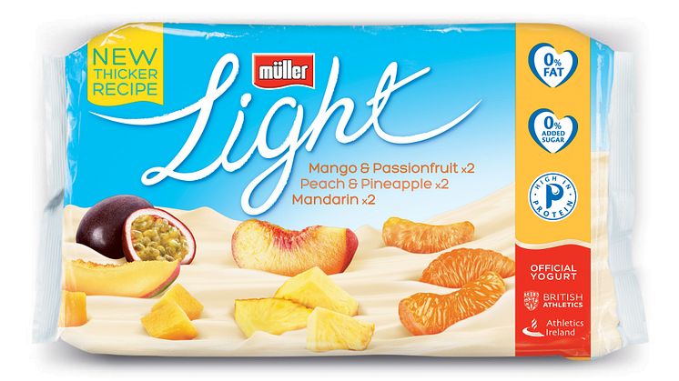 Müllerlight 6 Pack Mango Passionfruit, PeachPineapple & Mandarin