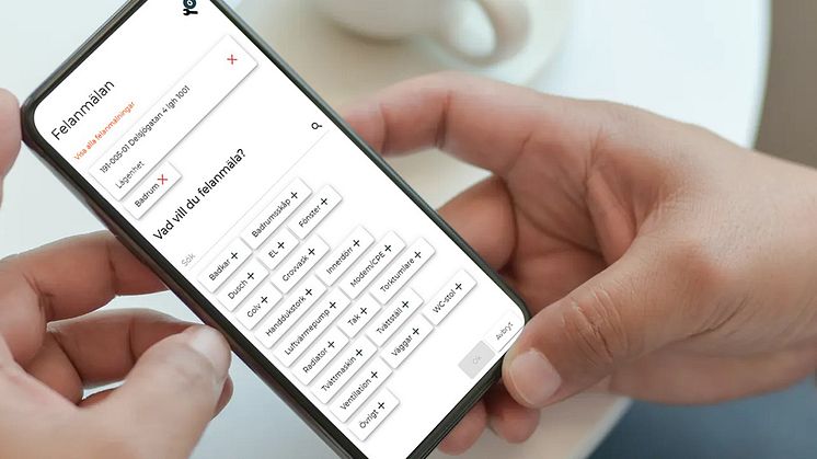 Ny förbättrad felanmälan i PM Mina Sidor