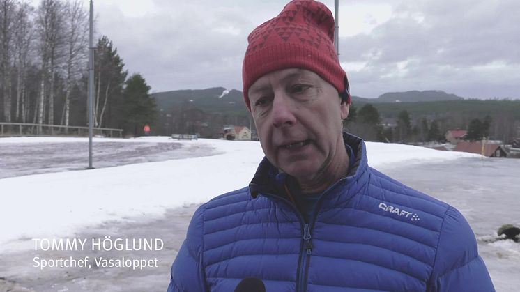 Intervju med Tommy Höglund som är Sportchef på Vasaloppet angående snöläget