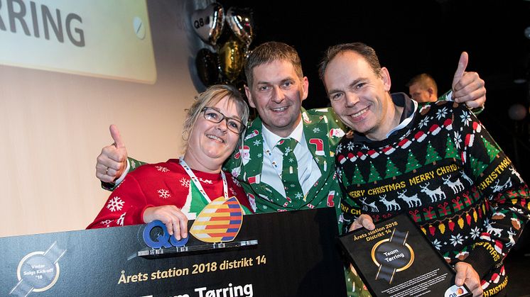 De glade vindere af årets servicestation i distriktet