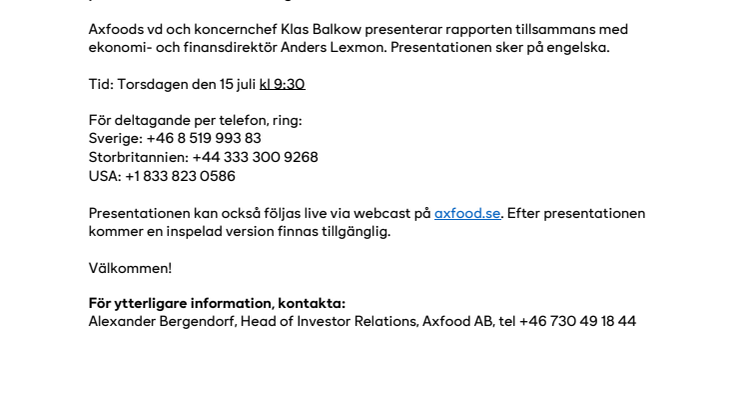  Inbjudan till presentation av Axfoods andra kvartal 2021.pdf